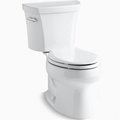 Kohler Kohler K39980 Wellworth Elongated 1.28 GPF Toilet with Class Five Flush Technology & Left Hand Trip Lever; White K39980